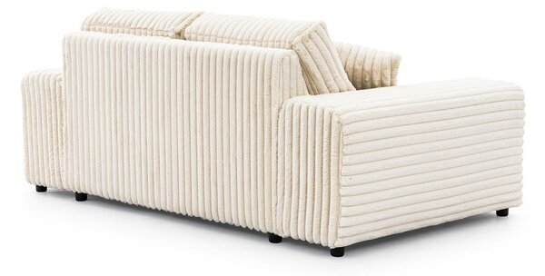 Kremowa sztruksowa sofa 178 cm Justin – Ropez