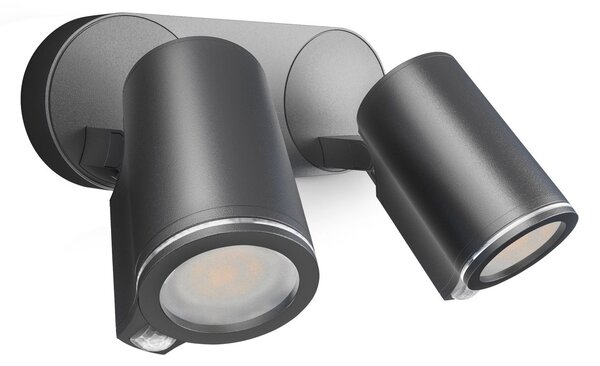 Zewnętrzna Lampa STEINEL, Spot Duo SC, czarny, metal, nowoczesny