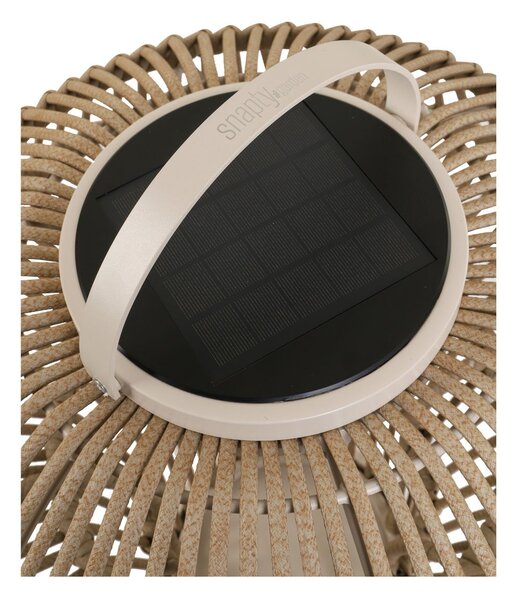 Lampa solarna ogrodowa Mushroom L z plecionką
