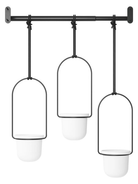 Plastikowe wiszące osłonki na doniczki na zioła zestaw 3 szt. ø 7,5 cm Triflora – Umbra