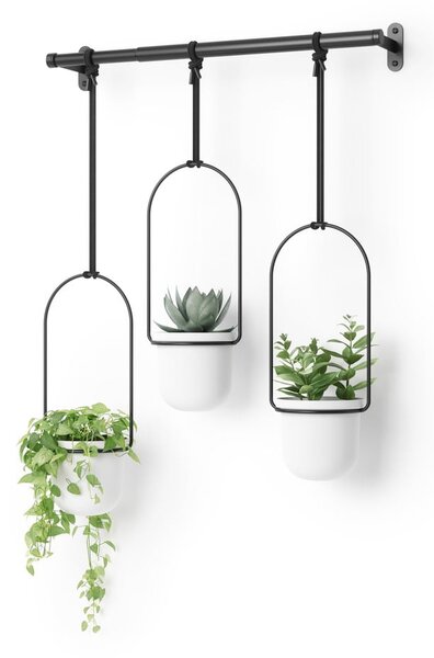Plastikowe wiszące osłonki na doniczki na zioła zestaw 3 szt. ø 7,5 cm Triflora – Umbra