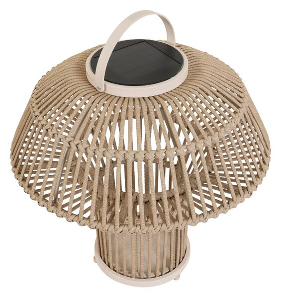 Lampa solarna ogrodowa Mushroom L z plecionką