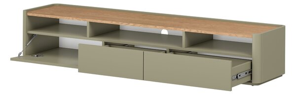 Szafka RTV Elivo 200 cm - eukaliptus / dąb baltic dune