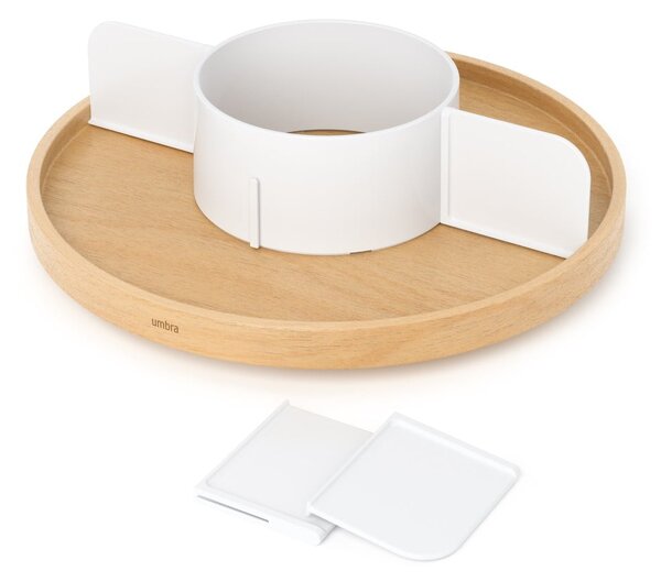 Naturalny drewniany organizer łazienkowy Bellwood – Umbra