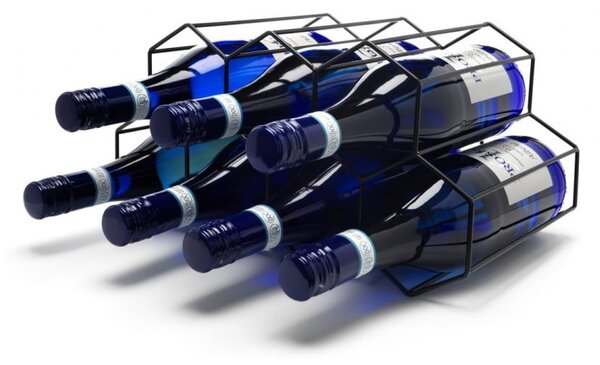 Czarny metalowy stojak na wino – Leopold Vienna