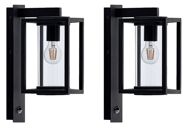 Zewnętrzna Lampa Lucande, Ferda, ściemnialny, czarny, taras, aluminium, nowoczesny