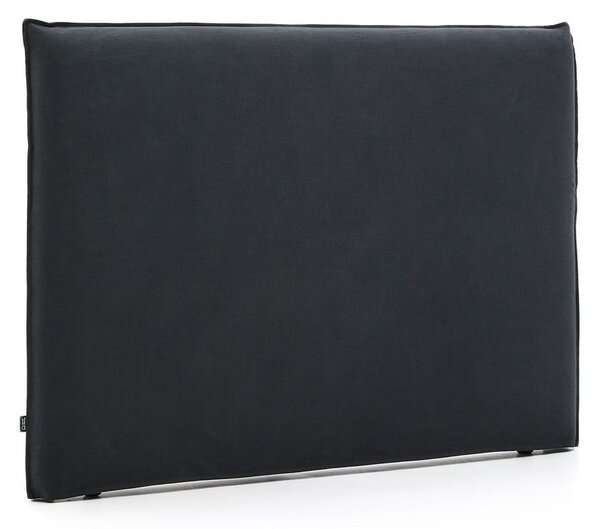 Antracytowy tapicerowany zagłówek 180x118 cm Jaira – Kave Home