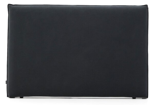 Antracytowy tapicerowany zagłówek 180x118 cm Jaira – Kave Home