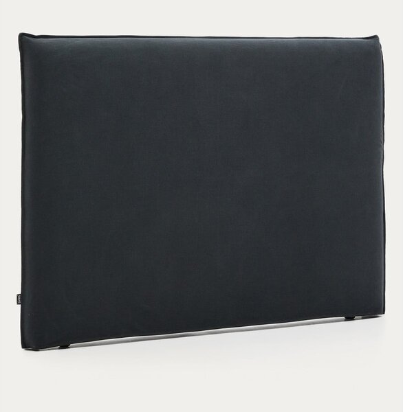 Antracytowy tapicerowany zagłówek 180x118 cm Jaira – Kave Home