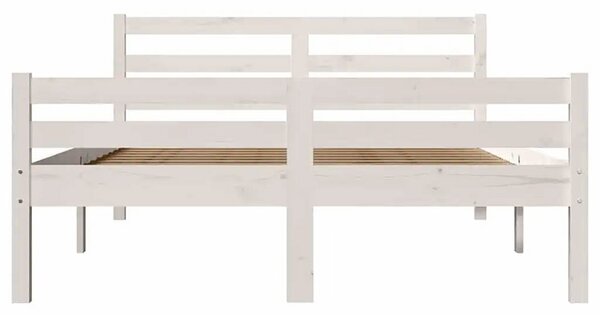 Podwójne białe drewniane łóżko 140x200 Z4-G72