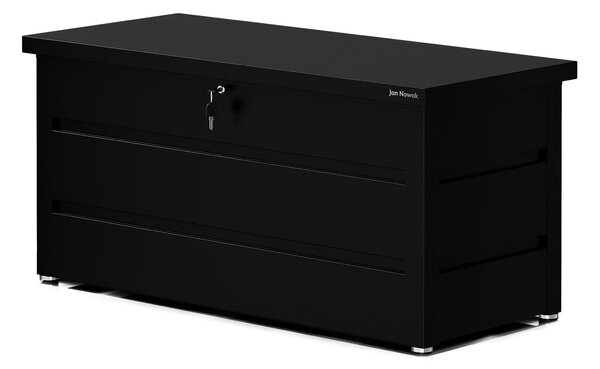 Metalowa skrzynia ogrodowa Carrie 360 litrów, 119 × 58 × 52 cm, kolor czarny