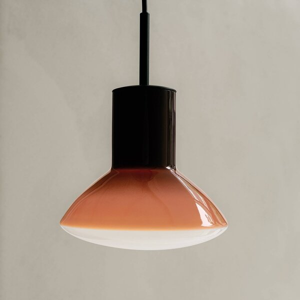 GRUPA Lampa wisząca Onda, możliwość ściemniania, fioletowy / różowy / bladoróżowy, salon / jadalnia, aluminium, design