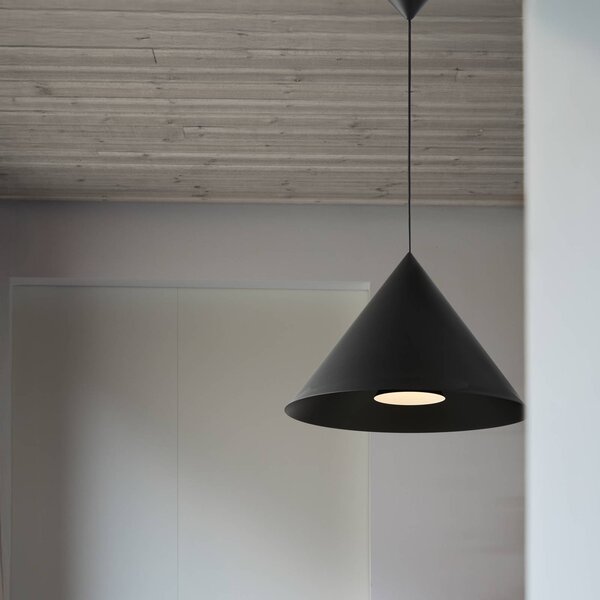 LOOM DESIGN Lampa wisząca Hanzu, możliwość ściemniania, czarny, salon / jadalnia, aluminium, nowoczesny