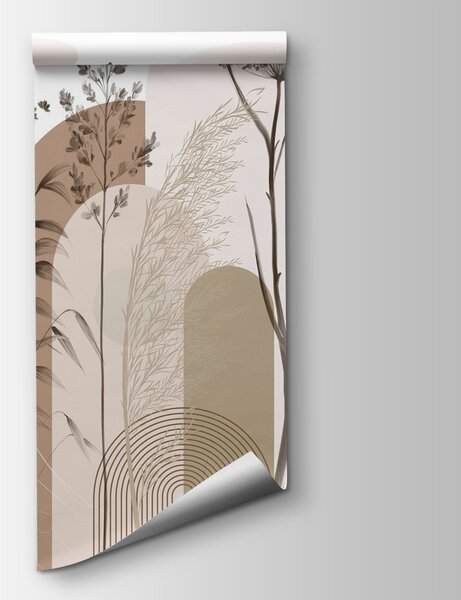 Fototapeta Elegancja natury w minimalistycznym designie, Fototapety akwarelowa na ścianie, Popularne Fototapety, w08665 - Tapeko.pl