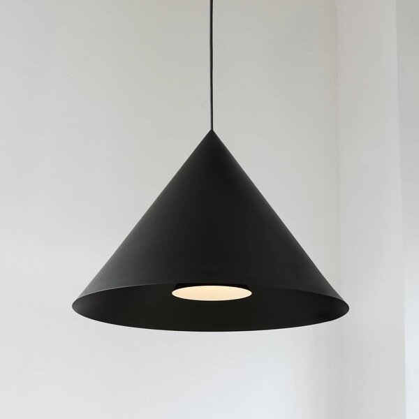 LOOM DESIGN Lampa wisząca Hanzu, możliwość ściemniania, czarny, salon / jadalnia, aluminium, nowoczesny
