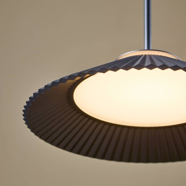 LOOM DESIGN Lampa wisząca Ballerina, możliwość ściemniania, niebieski, salon / jadalnia, aluminium, nowoczesny