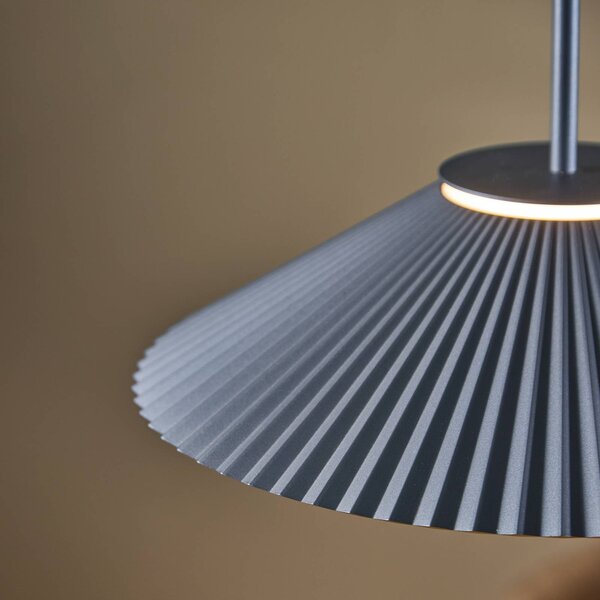 LOOM DESIGN Lampa wisząca Ballerina, możliwość ściemniania, niebieski, salon / jadalnia, aluminium, nowoczesny