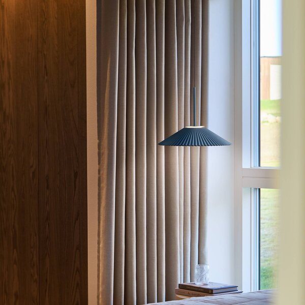 LOOM DESIGN Lampa wisząca Ballerina, możliwość ściemniania, niebieski, salon / jadalnia, aluminium, nowoczesny