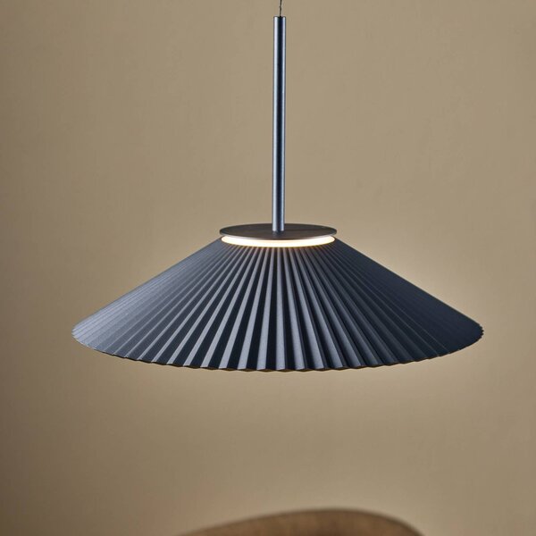 LOOM DESIGN Lampa wisząca Ballerina, możliwość ściemniania, niebieski, salon / jadalnia, aluminium, nowoczesny