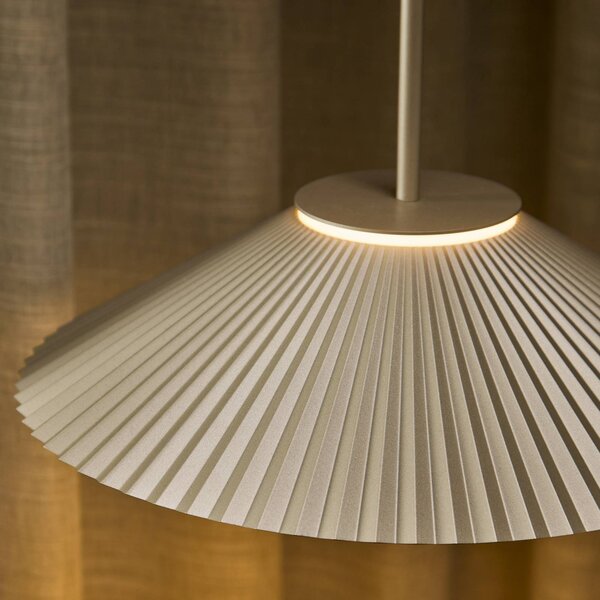 LOOM DESIGN Lampa wisząca Ballerina, możliwość ściemniania, kremowy / amber, salon / jadalnia, aluminium, nowoczesny