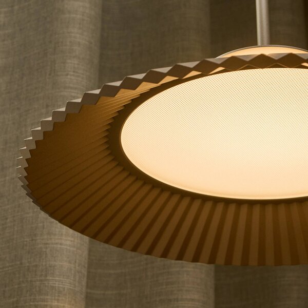 LOOM DESIGN Lampa wisząca Ballerina, możliwość ściemniania, kremowy / amber, salon / jadalnia, aluminium, nowoczesny