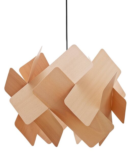LZF LAMPS Lampa wisząca Escape, możliwość ściemniania, jasne drewno, salon / jadalnia, drewno, design