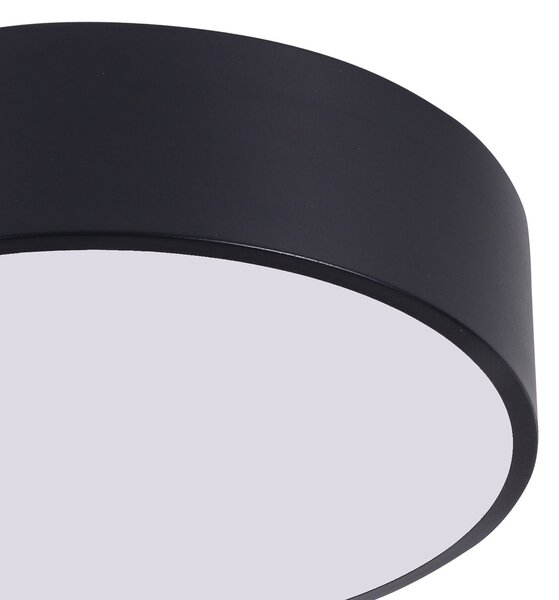 PLAFON LAMPA SUFITOWA CZARNA NOWOCZESNA ORBO D30