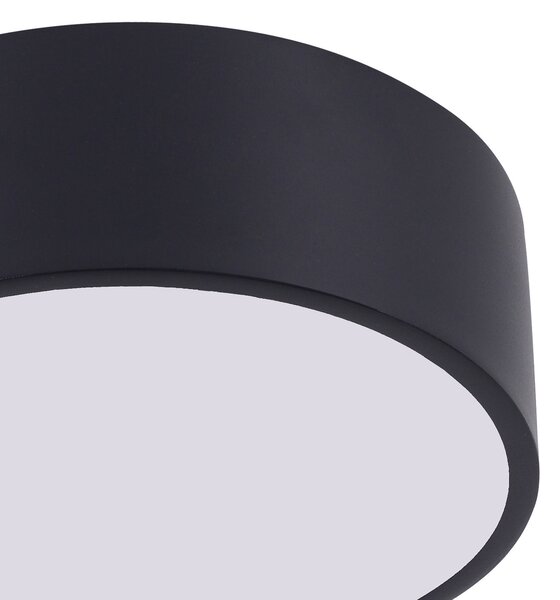 PLAFON LAMPA SUFITOWA CZARNA NOWOCZESNA ORBO D23