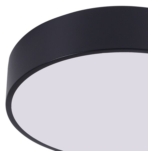 PLAFON LAMPA SUFITOWA CZARNA NOWOCZESNA ORBO D40