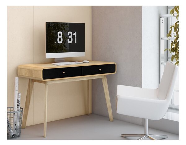 Biurko w dekorze dębu 50x120 cm Cassie – Støraa