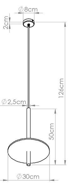 Żółta lampa wisząca z nowoczesnym kloszem D2-W09