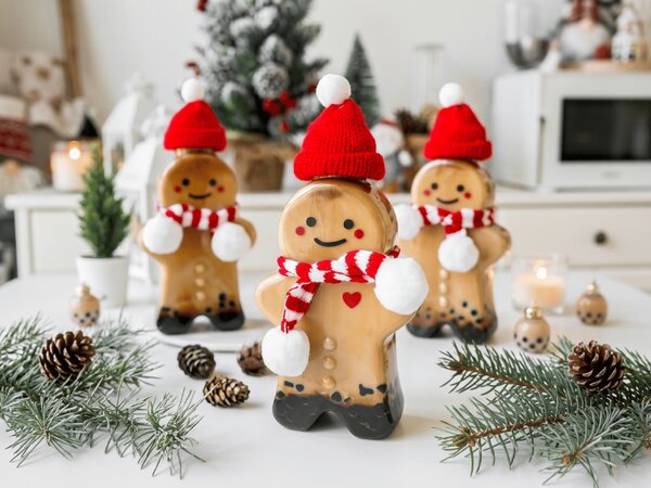 Butelka na likier jajeczny GINGER BUDDY 350 ml, czerwona/biała