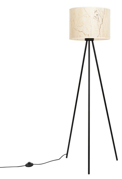 Elegancka podłogowa lampa trójnóg w kolorze beżowy marmur R4-B55