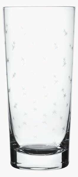 Komplet szklanek ze szkła dmuchanego Stars, 4 elem