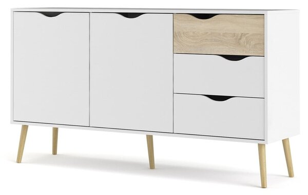 Biała komoda 147x82x39 cm Oslo – Tvilum