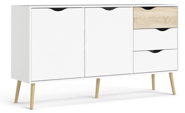 Biała komoda 147x82x39 cm Oslo – Tvilum