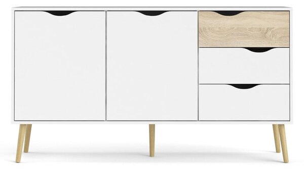 Biała komoda 147x82x39 cm Oslo – Tvilum
