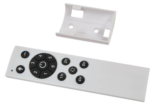 Wentylator sufitowy LED Lucande Faipari, jasne drewno, DC, 132 cm Faipari, biały / opal, salon / jadalnia, drewno, nowoczesny