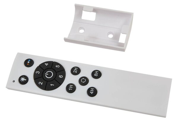 Wentylator sufitowy LED Lucande Faipari, jasne drewno, DC, 132 cm Faipari, biały / opal, salon / jadalnia, drewno, nowoczesny