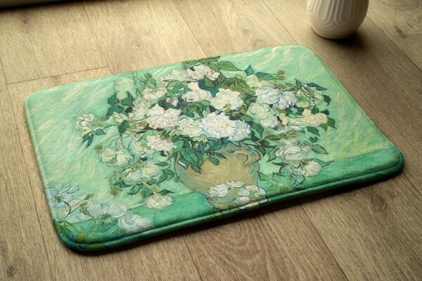 Dywanik antypoślizgowy do łazienki Dywanik antypoślizgowy do łazienki Van Gogh Róże