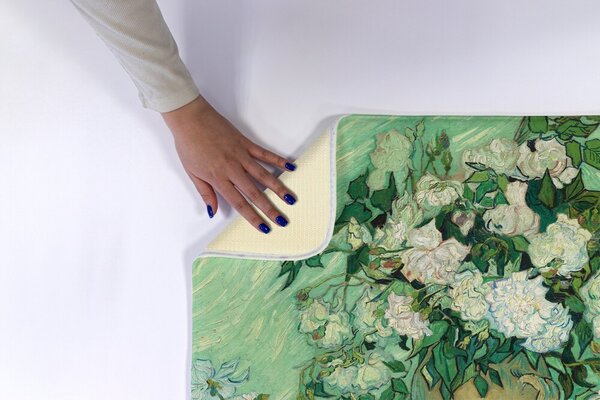 Dywanik antypoślizgowy do łazienki Dywanik antypoślizgowy do łazienki Van Gogh Róże
