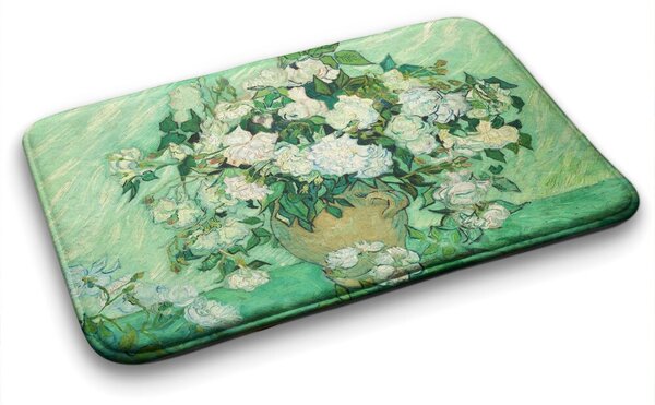 Dywanik antypoślizgowy do łazienki Dywanik antypoślizgowy do łazienki Van Gogh Róże