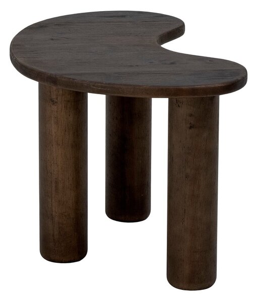 Ciemnobrązowy stolik z litego drewna kauczukowego 36x53 cm Luppa – Bloomingville
