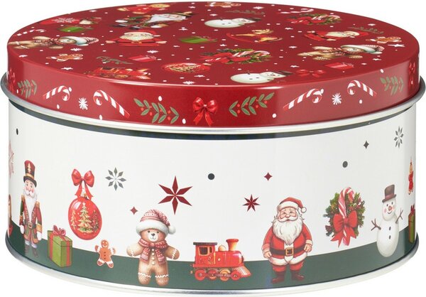 Zestaw 3 blaszanych pojemników świątecznych Seasons Greetings