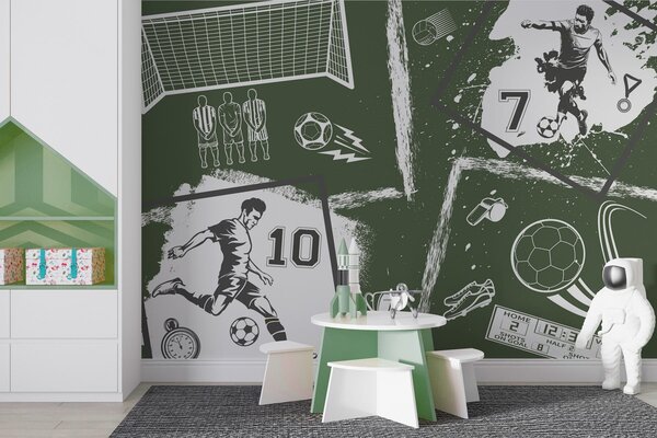 Fototapeta Kolaż różnych zdjęć sportowych, Fototapety Piłka Nożna, Popularne Fototapety, w03122v2 - Tapeko.pl