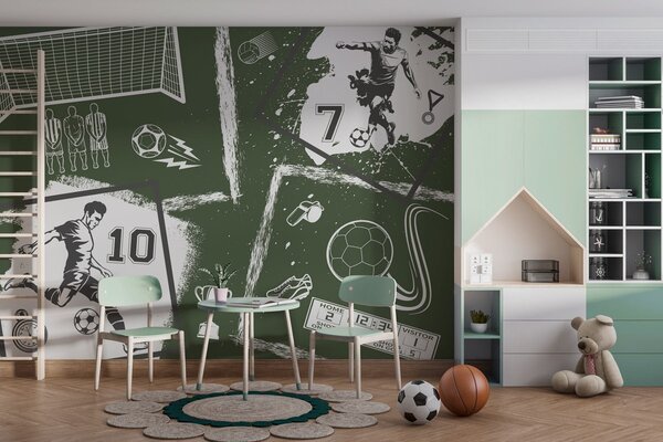 Fototapeta Kolaż różnych zdjęć sportowych, Fototapety Piłka Nożna, Popularne Fototapety, w03122v2 - Tapeko.pl