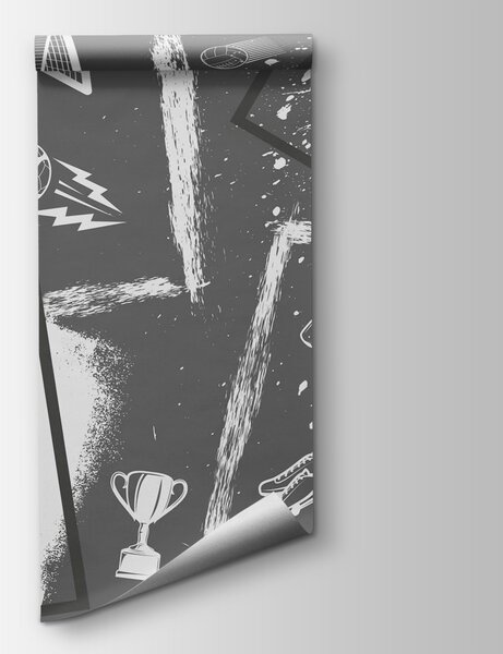 Fototapeta Piłka nożna w monochromatycznym stylu, Fototapety Piłka Nożna, Popularne Fototapety, w03122v1 - Tapeko.pl