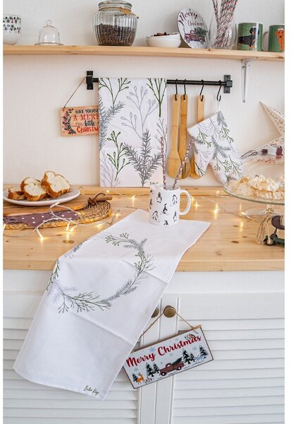 Bawełniane ścierki zestaw 2 szt. 50x70 cm Christmas Twigs – Butter Kings