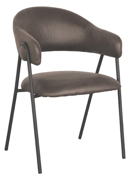 Antracytowe krzesła zestaw 2 szt. Lowen – LABEL51
