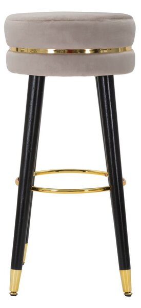 Jasnoszary tapicerowany hoker (wysokość siedziska 74 cm) Paris – Mauro Ferretti